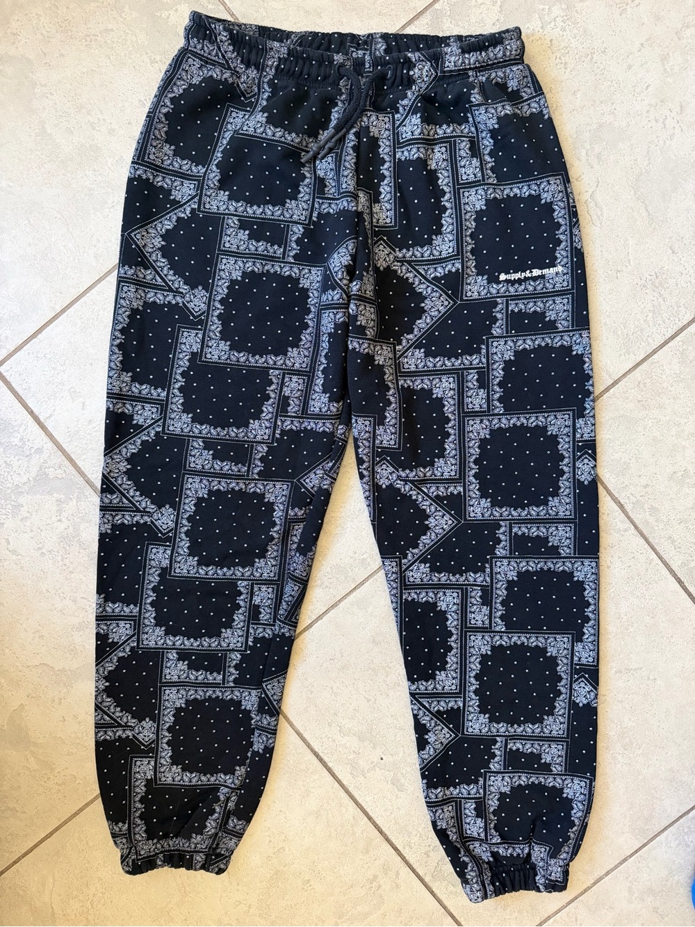 Bandana Print Jogger Pants